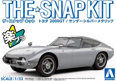 AOSHIMA The Snap Kit 1/32 TOYOTA 2000GT Thunder Silver Metallic
