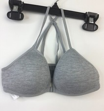 Wonder Nation Girls Gray Size 32 Padded Open in Front Not Adjustable Bra