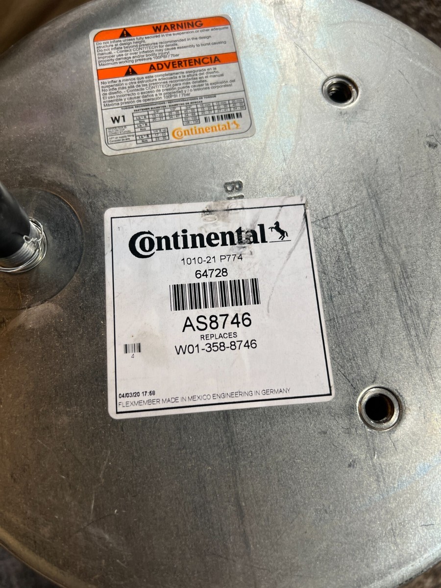 1010-21 P774 Continental Air Spring 64728 AS8746 Replaces