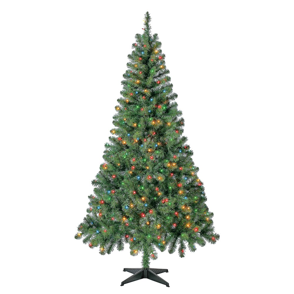 Artificial PreLit Christmas Tree 6.5ft Holiday PreLit Xmas With
