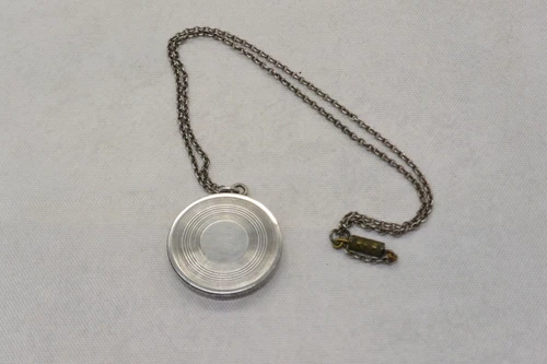 Sterling Silver Round Pendant Photo Locket