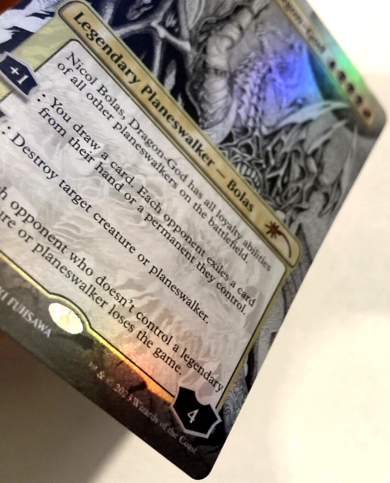 MTG Nicol Bolas, Dragon-God BORDERLESS FOIL Secret Lair Drop Series 1246 NM - Image 3 of 4