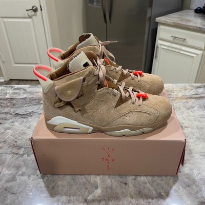 Air Jordan 6 Travis Scott British Khaki Sz 13 Cactus Jack KITH Ronnie Fieg