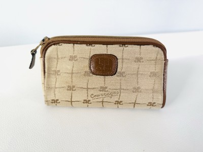 Tasche Canvas und Leder Logo COURREGES Vintage 80er Jahre