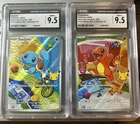2026 Pokemon Black Star Promo Charmander &  Squirtle First Partner CGC 9.5
