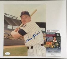 MINNESOTA TWINS HARMON KILLEBREW HAND SIGNED AUTOGRAPHED 8X10  PHOTO JSA COA
