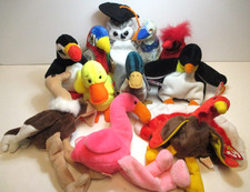 Vtg Lot of 11 Bird Themed Beanie Babies Tags Attached 4