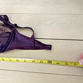 Vintage La Perla Purple Underwire Bra SZ 32DD Original Retail Tag $193 NWT