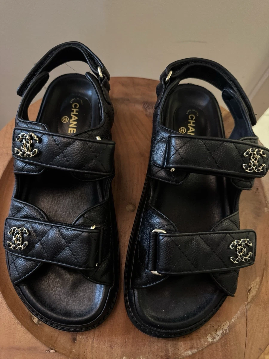 25+ CHANEL Solid Low (1-1.9 in) Heel Height Sandals for Women for