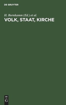 Volk, Staat, Kirche by E Haenchen, L Cordier, H Bornkamm, W R... - 9783112420874