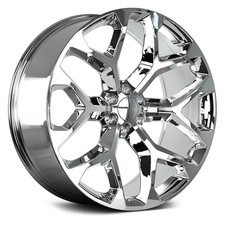 Strada Oe Replica Snowflake Replica Wheel 28x10 31 6x139.7 Chrome Single Rim