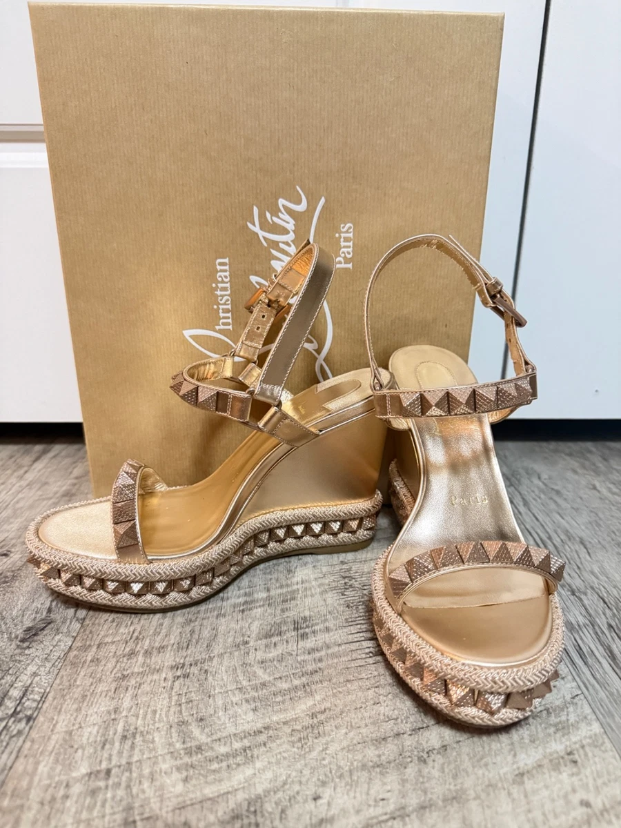 Christian Louboutin Gold Heels for Women for sale - eBay