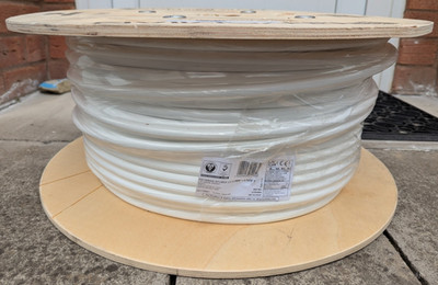 Prysmian Afumex LSX 2x4,0mm 100m Rolle weiß LSOH geschirmt Verdrahtungskabel 300/500