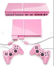 Sony PlayStation 2 Slim Pink Edition Collectors Bundle With Case, 2x DS2 & RGC