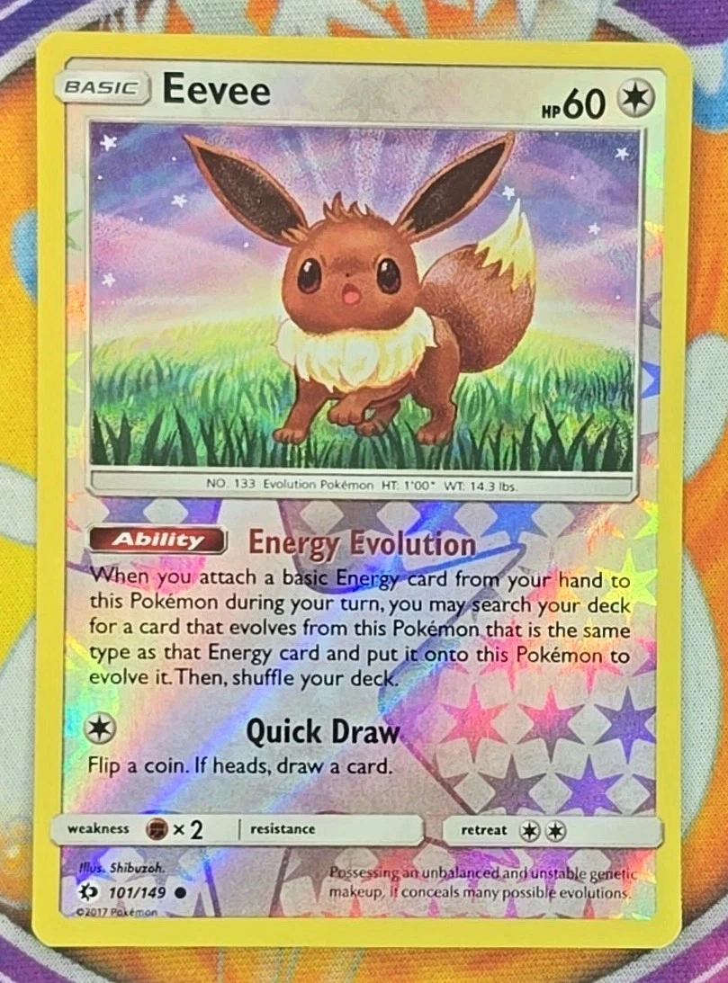 how much is the eevee pokemon card worth Eevee - 63/98 Reverse Holo
