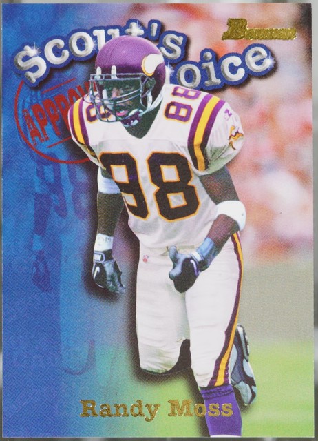 1998 Bowman #SC12 Randy Moss Scout's Choice Football NM