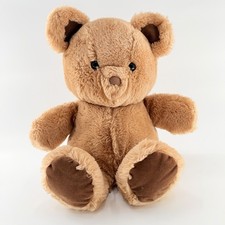 R. Dakin Brown Teddy Bear Vtg 1982 Plush Stuffed Animal Shredded Clippings Clean