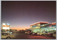 Lester's Diner 1990's Roadside Night View Fort Lauderdale FL Postcard UNP 4x6 