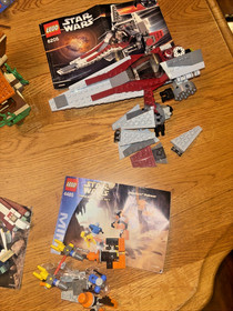 LEGO Lot of 13 Star Wars Mini Ship 4500, 4495, 4485, 4494, 4490, 4488 Incomplete