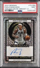 2024 OBSIDIAN TWILIGHT SIGNATURES VIBRANT MOJO AUTO PAOLO BANCHERO 1/1 PSA 9