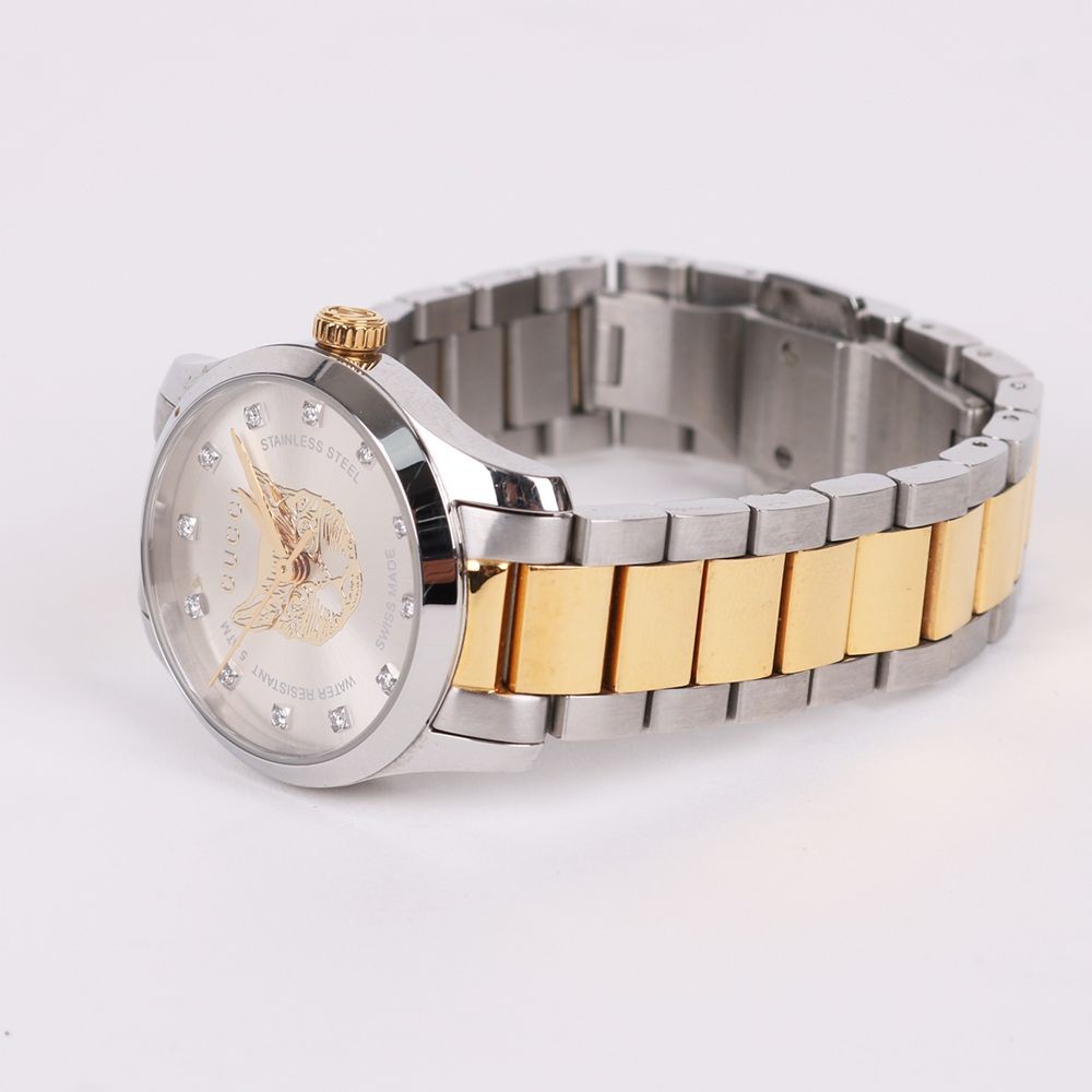 Gucci Cat Watches 12P Diamond Combi Women's Watch 132814279 thumbnail 6