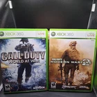 Xbox 360 Game Lot: Call Of Duty World at War & Call Of Duty: Modern Warfare 2
