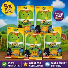 Cats vs Pickles Gold Blind Bags Lot of 5 Sealed Plush Mystery Packs New Unopened