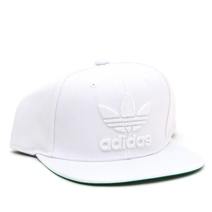 adidas Trefoil Chain Snapback White/White Hat GB4754 New With Tags