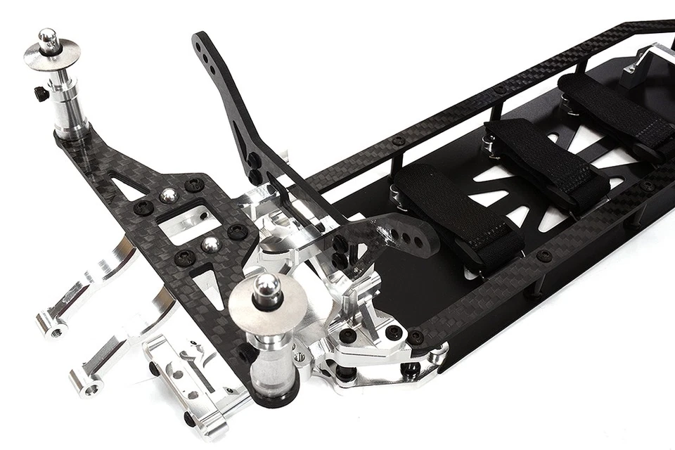 Alloy Chassis & Carbon Fiber Conversion Kit for Team Associated DR10 Drag - Image 3 of 4
