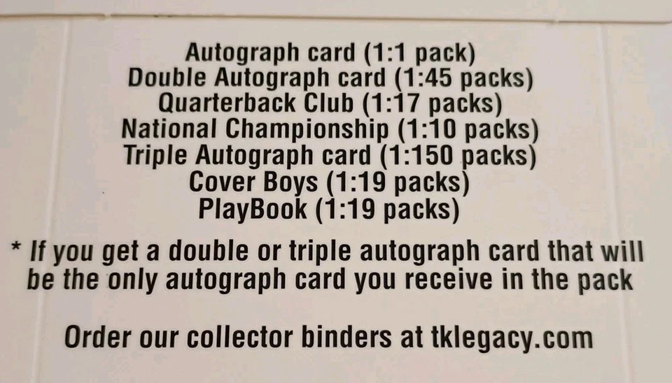 Paquete de autógrafos de fútbol americano TK Legacy Michigan 2003 edición exclusiva Gerald Ford Foto 3 de 4