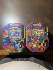 Pokemon TCG Mega Charizard X Y EX Tins Sealed - Set of 2
