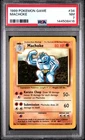 1999 POKEMON BASE SET UNLIMITED #34 MACHOKE PSA 7