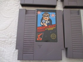 6 Nintendo NES Video Games - Cart Only - Tested - Hogan's Alley; Top Gun; 10 Yd