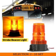 1-10x Strobe Beacon Light 30-led Forklift Truck Rooftop Warning Waterproof Amber