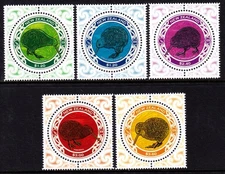 New Zealand 2018 Round Kiwi Complete Mint MNH Set