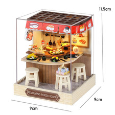 Miniature Wooden Dollhouse 3D Puzzle Assembly Model Kit Creative Room Decor