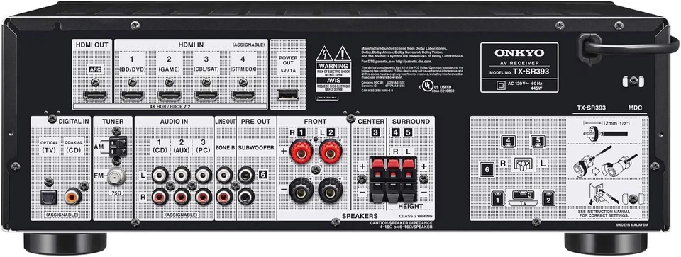 Premium 5.2 Channel Receiver with Dolby Atmos & AccuEQ Calibration Technology - Image 4 of 4