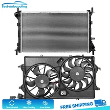 New Aluminum Radiator and Cooling Fan Kit For 2005 2006 2007 Ford Focus 2.0L l4
