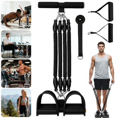Widerstandsband-Set 45kg Sit-up-Trainingsgerät mit Gummigriffen FußpedalTüranker