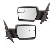 For 11-14 F150 Truck Rear View Door Mirror Power with Amber Reflector Set Pair