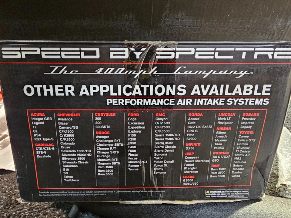 Entrada de aire frío Spectre Performance 90060K compatible con Chevrolet/GMC/CADILLAC 2014-2019 Foto 3 de 4