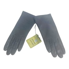 Fownes brown leather gloves Size 7 c.1960s NEW Vintage Acrylic Lined