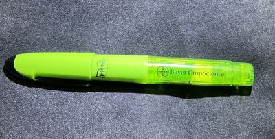 Bayer CropScience Highlighter Green Pen By Post-It With Post-It Still Working