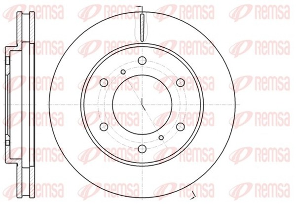 2X Bremsscheibe Remsa 61118.10 FüR Triton Mitsubishi 294Mm L200 KA4T 4WD KB4T-image