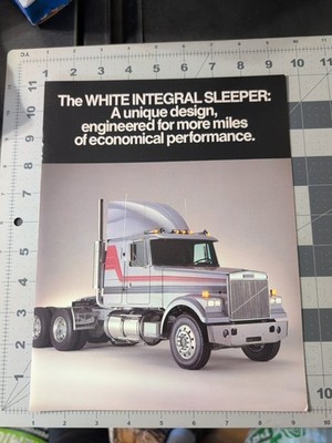 White Trucks Integral Sleeper Truck Brochure 