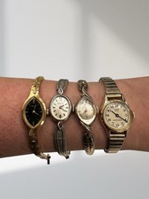 Vintage Women’s Watch Lot of 4 - Jaeger-LeCoultre Seiko Benrus - As Is Parts