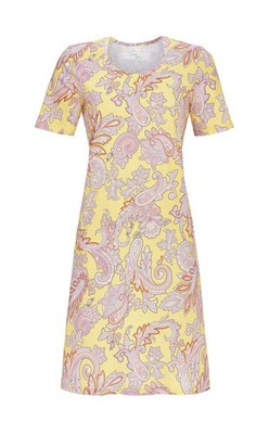 Ringella Damen Nachthemd Kurzarm 4271009 Honig Gr. 38 S Muster