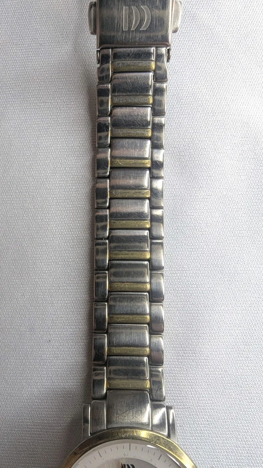 Danish Design Sapphire Titanium 2-tone Dress Watch. Mid-sized, Good Condition - Image 3 of 4