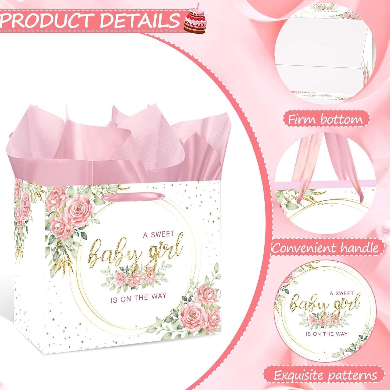 And Greeting Card Pink Baby...