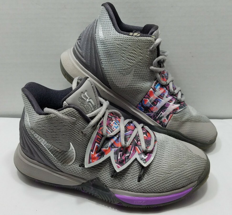 kyrie 5 grey and purple